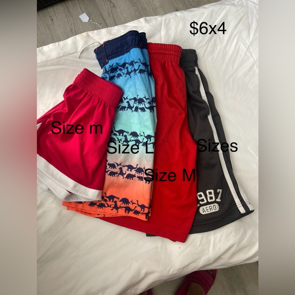 Kids Dino and Solid Shorts Set